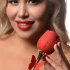 Bloomgasm Flutter Rose Sucking Rose with Butterfly Teaser - Red Vibrators XR Brands