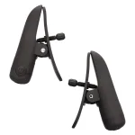 Nipple Play Nipplettes Vibrating Nipple Clamps Black Rechargeable BDSM & Kink CalExotics