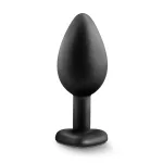 Temptasia - Bling Plug - Small - Black Anal Play Blush