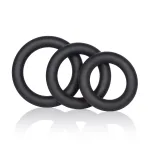 Dr. Joel Kaplan Silicone Support Rings - Black Cockrings CalExotics