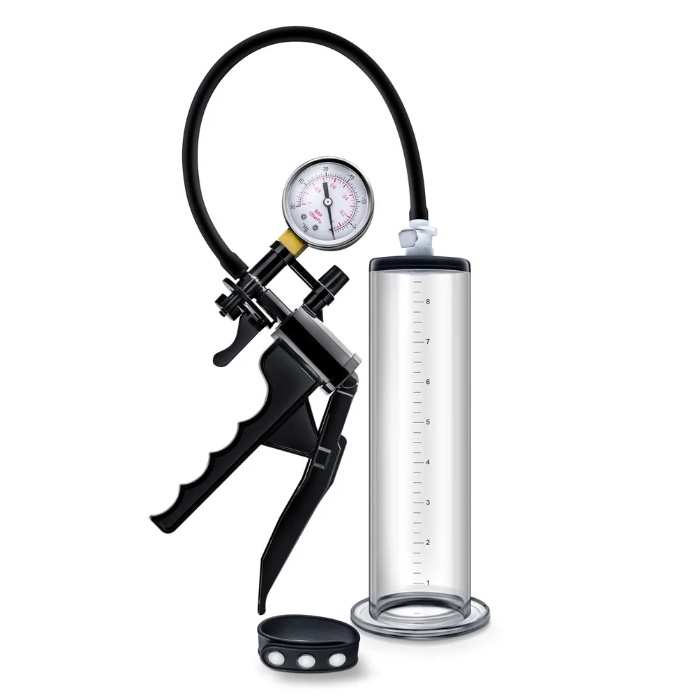 Performance - Vx8 Premium Penis Pump System With Silicone Cock Strap - Clear Strokers & Pumps Blush