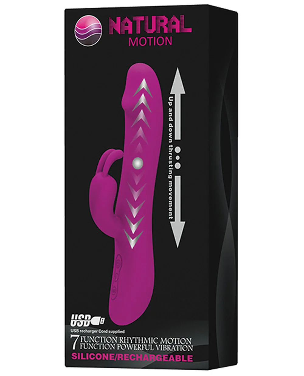 Pretty Love Natural Motion Thrusting Rabbit - 7 Function Vibrators Pretty Love