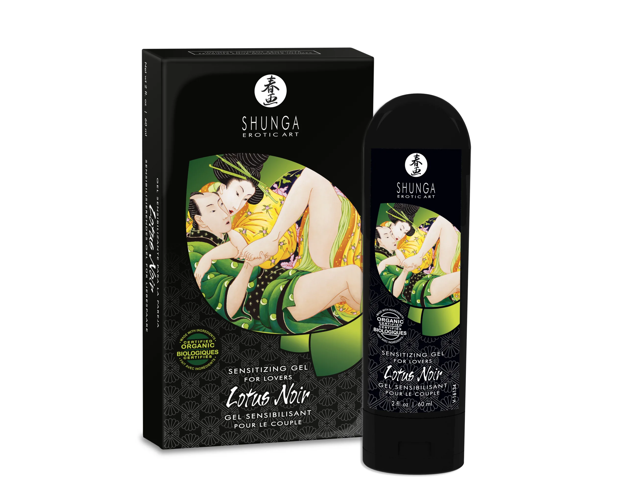 Lotus Noir - Sensitizing Gel for Lovers - 2 Fl. Oz. / 60 ml Lubes & Essentials Shunga