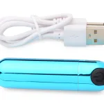 10x Rechargeable Vibrating Metallic Bullet - Blue Intimate Care XR Brands