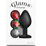 Glams Xchange Round - Medium - Black Anal Play nsnovelties
