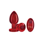 Vibrating Red Metal Remote Plug - Lg Anal Play Viben