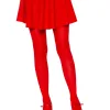 Nylon Tights - One Size - Red Hosiery & Garters Leg Avenue