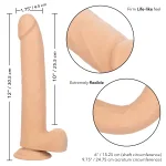 Size Queen 10 inch/25.5 Cm - Ivory Dildos CalExotics