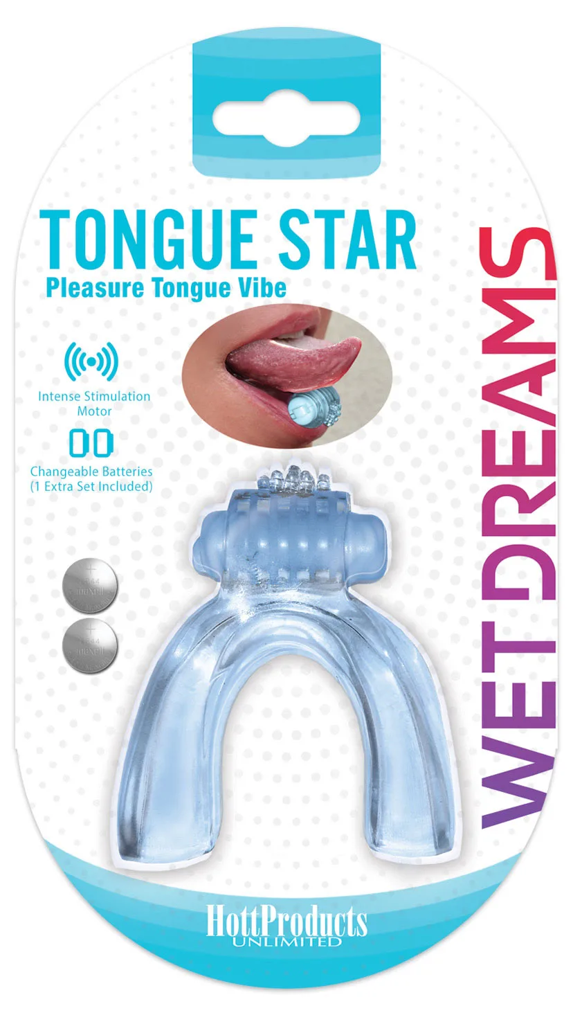 Wet Dreams Tongue Star - Blue Vibrators Hott Products