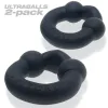 Ultraballs 2- Piece Cockring Set - Night Black BDSM & Kink Oxballs