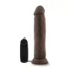 Dr. Skin - Dr. Throb - 9.5 Inch Vibrating Realistic Cock With Suction Cup - Chocolate Vibrators Blush