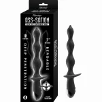 Ass-Sation Deep Dive Contoured Wand - Black Vibrators Nasstoys