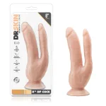 Dr. Skin - 8 Inch Dp Cock - Vanilla Dildos Blush