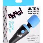 10x Vibrating Mini Silicone Wand - Blue Vibrators XR Brands