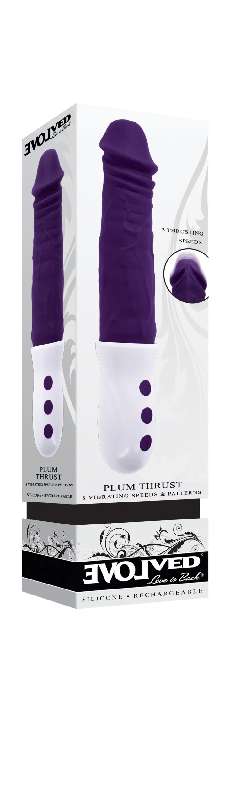Plum Thrust Purple Vibrators Evolved Novelties