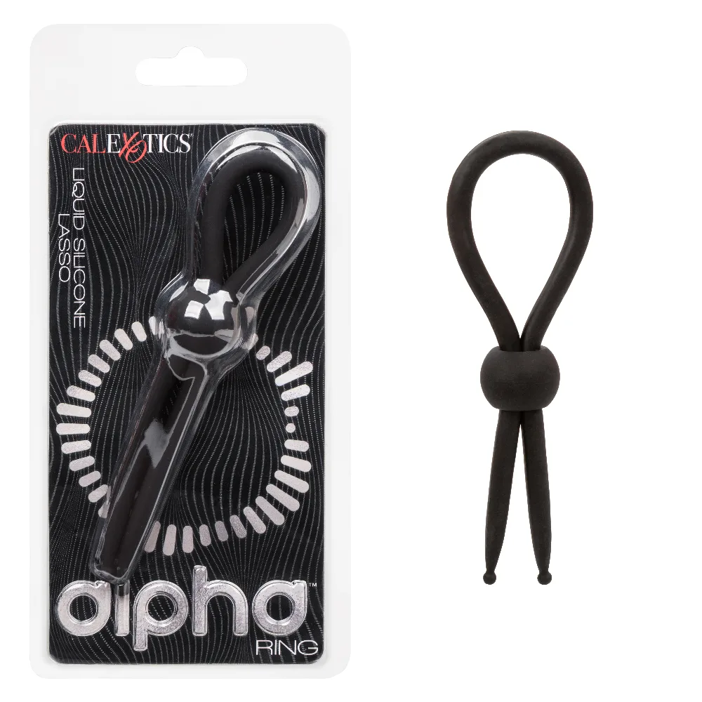 Alpha Liquid Silicone Lasso - Black Enhancers CalExotics
