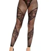 Azura Footless Tights O/s - Black Hosiery & Garters Leg Avenue