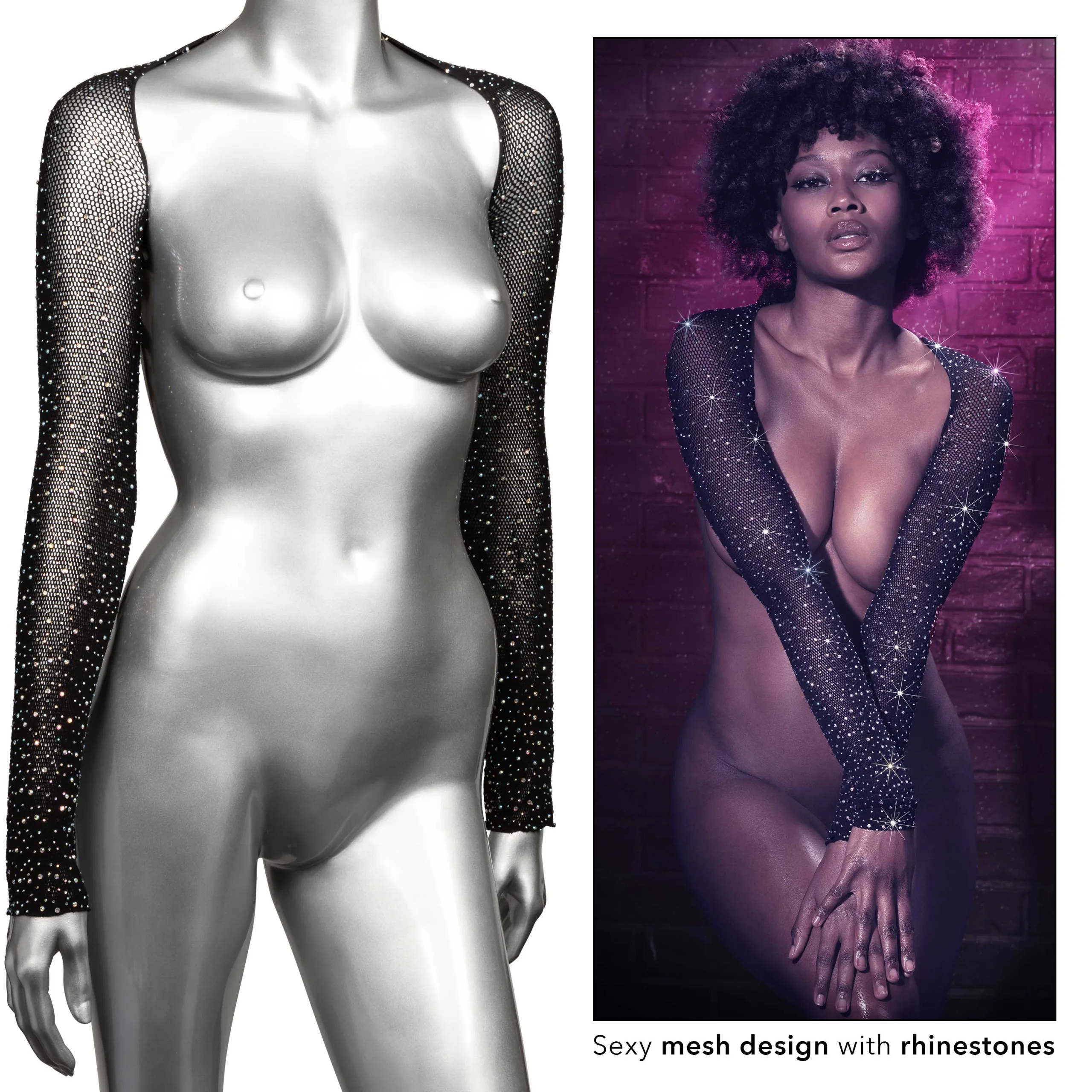 Radiance Shoulder Shrug - Black Teddies & Bodysuits CalExotics