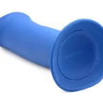 Squeezable Thick Phallic Dildo - Blue Dildos XR Brands