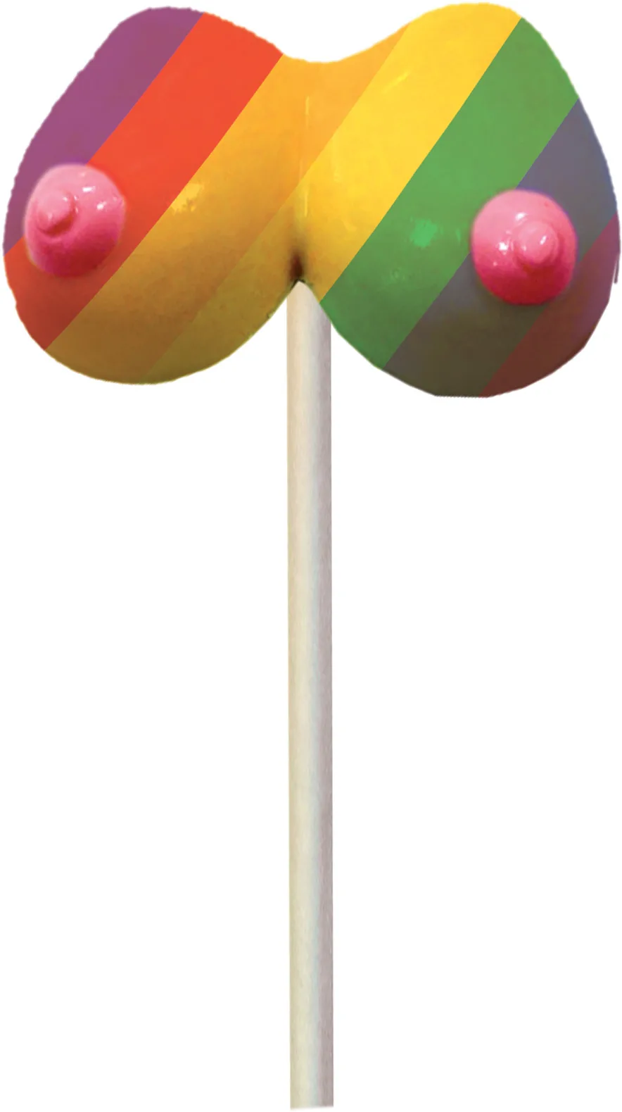 Rainbow Boobie Pops - 1.48 Oz. Novelty Hott Products