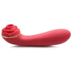 Bloomgasm Passion Petals 10x Suction Rose Vibrator - Red Vibrators XR Brands