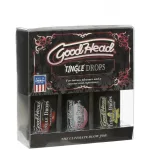 Goodhead - Tingle Drops- 3-Pack - French Vanilla, Cotton Candy, Sweet Cherry Enhancers Doc Johnson