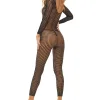 Crotchless Bodystocking - One Size - Black Teddies & Bodysuits Rene Rofe