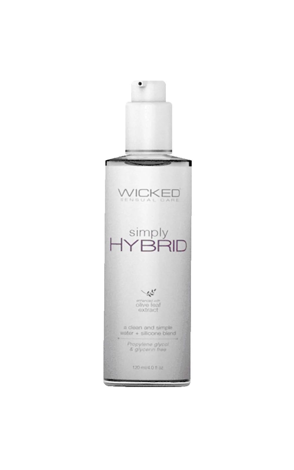 Simply Hybrid Fragrance Free Lubricant - 4 Fl. Oz. Lubes & Essentials Wicked Sensual Care