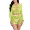 Leaf It to Me Short Set - One Size - Green Bras Pink Lipstick