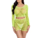 Leaf It to Me Short Set - One Size - Green Bras Pink Lipstick