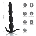 Mason Remote Control Silicone Butt Plug - Black Anal Play Maia Toys