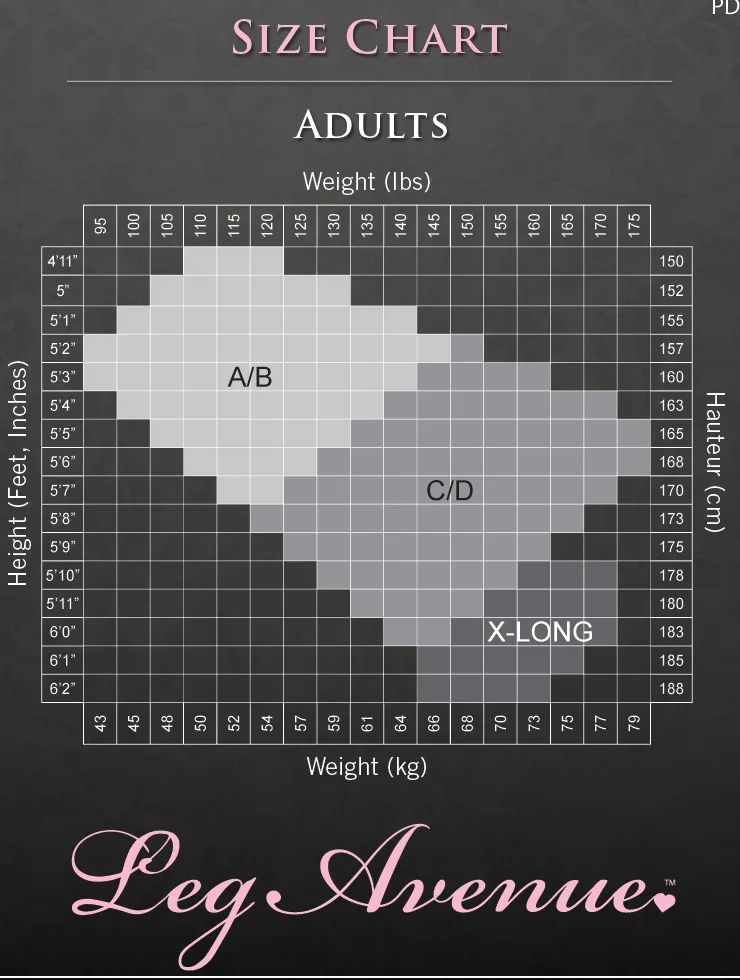 Professional Fightnet Tights - C/d - Black Hosiery & Garters Leg Avenue