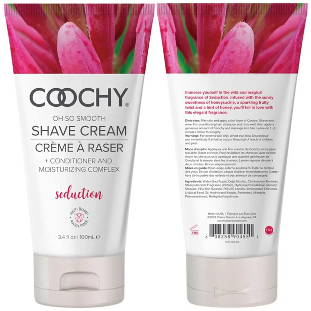 Coochy Oh So Smooth Shave Cream - Seduction - 3.4 Oz Lubes & Essentials Classic Brands