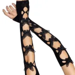 Butterfly Cut Out Arm Warmers - One Size - Black Festival & Rave Leg Avenue