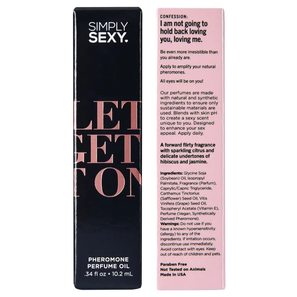 Simply Sexy Lets Get It on - Pheromone Perfume Oil Roll on - .34oz | 10.2ml Intimate Care Classic Brands