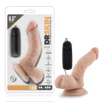 Dr. Skin - Dr. Ken - 6.5 Inch Vibrating Cock With Suction Cup - Vanilla Vibrators Blush