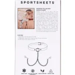 Saffron Collar With Nipple Clamps - Black/red BDSM & Kink Sportsheets