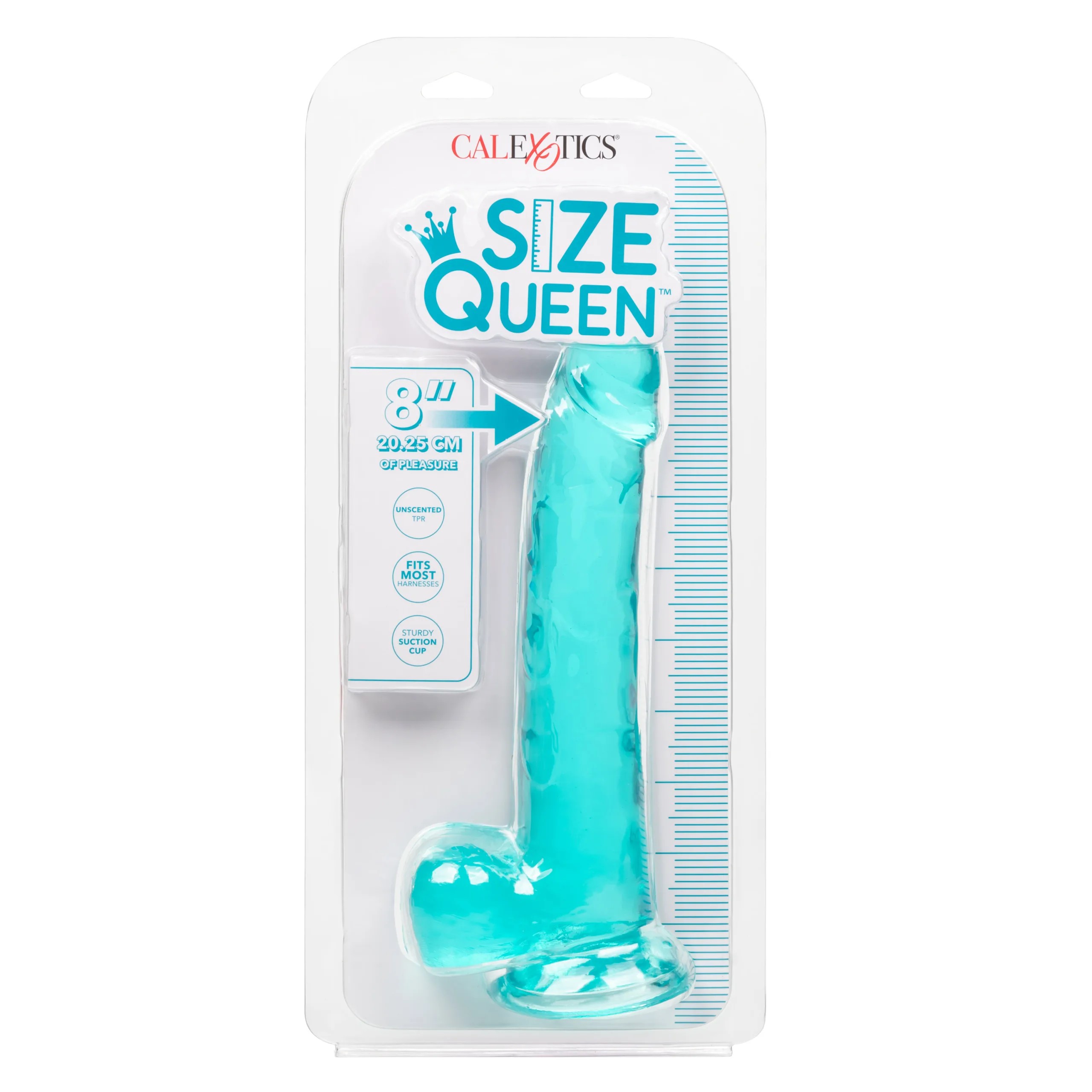Size Queen 8 Inch - Blue Dildos CalExotics