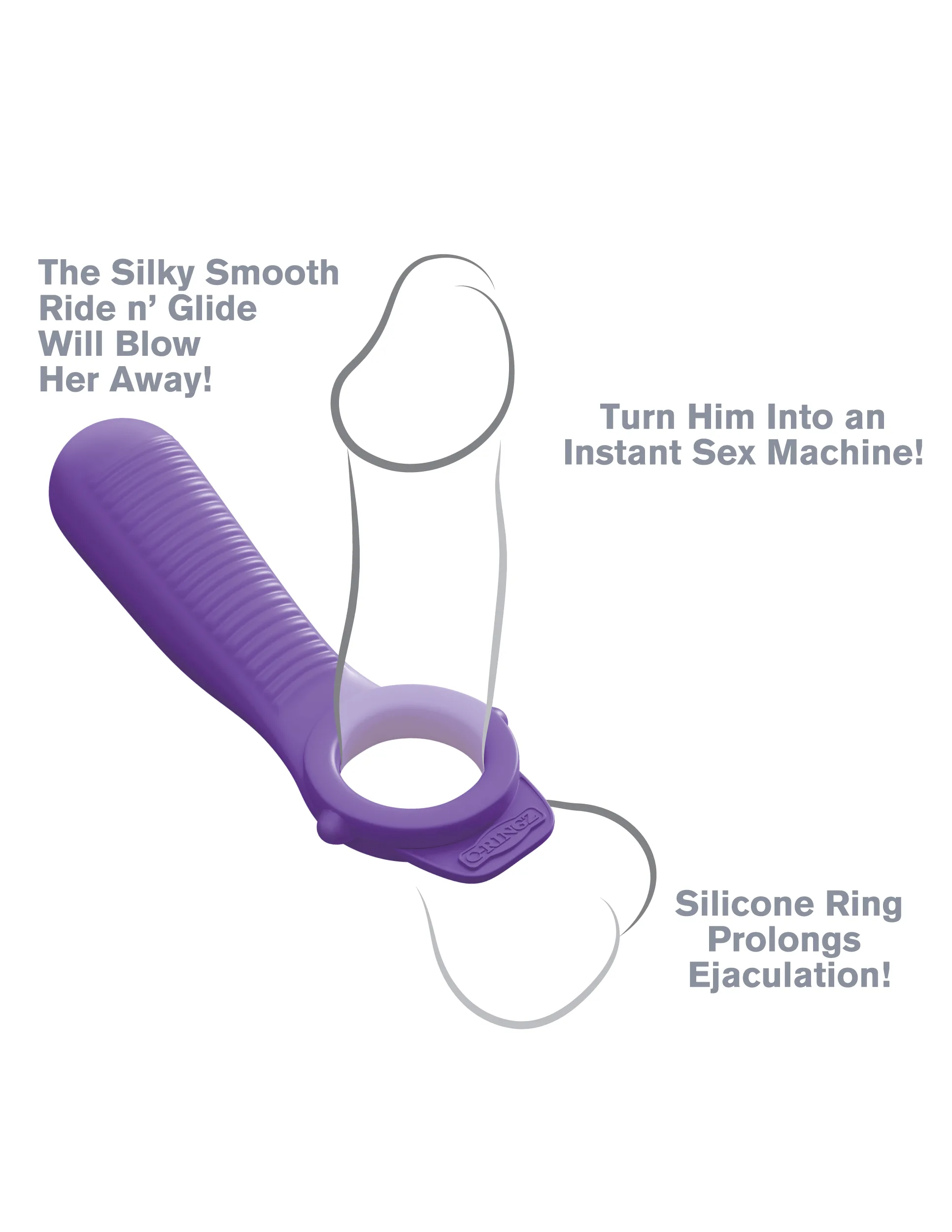 Fantasy C-Ringz Ride n' Glide Couples Ring Vibrators Pipedream