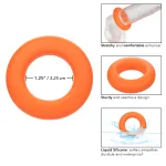 Alpha Liquid Silicone Prolong Large Ring - Orange Enhancers CalExotics