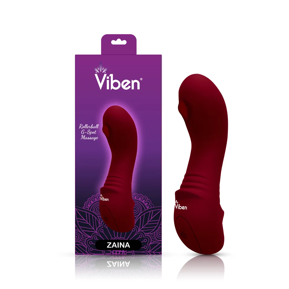Zaina Mini Rollerball G-Spot Vibe - Ruby Festival & Rave Viben