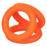 Alpha Liquid Silicone Tri-Ring - Orange Orange Enhancers CalExotics