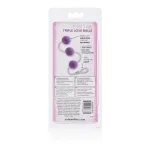First Time Love Balls Triple Lovers - Purple Kegel & Pelvic Exercisers | Duotone Balls CalExotics