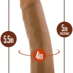 Dr. Skin Silicone - Dr. Lucas - 5 Inch Dong With Suction Cup - Mocha Dildos Blush