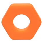 Alpha Liquid Silicone Prolong Sexagon Ring - Orange Enhancers CalExotics