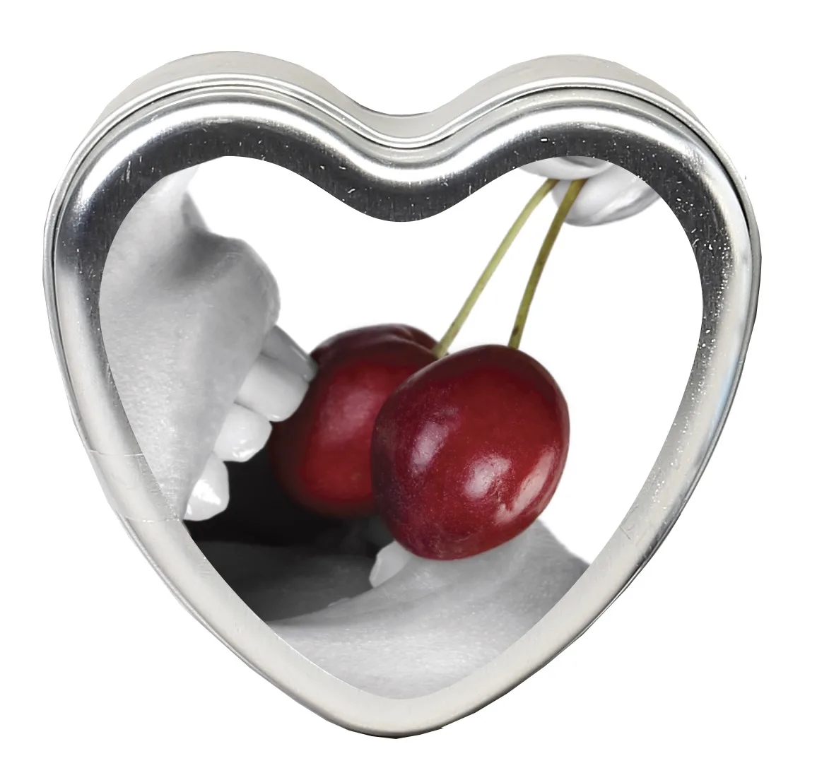 Edible Heart Candle - Cherry - 4 Oz. Lubes & Essentials Earthly Body