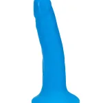 Neo Elite - 6 Inch Dual Density Cock - Neon Blue Dildos Blush