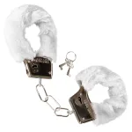 Playful Furry Cuffs - White BDSM & Kink CalExotics