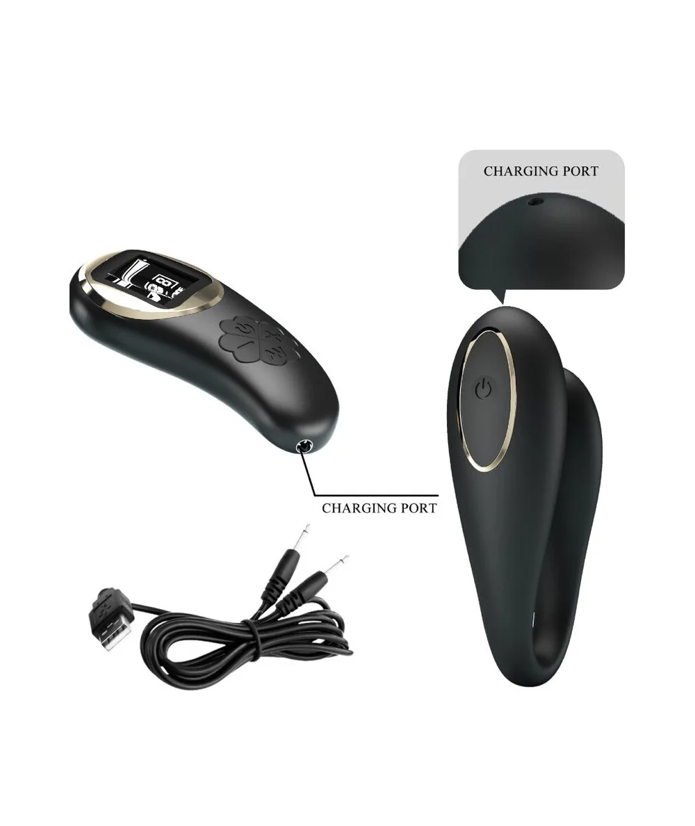Nathan Double Pleasure Remote Control Vibrator - Black Vibrators Pretty Love