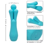 Gia Triple Teaser - Blue Vibrators CalExotics